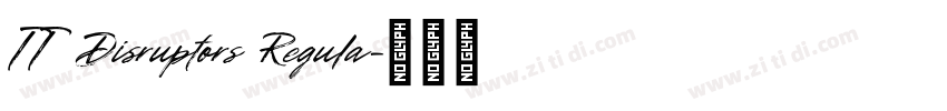 TT Disruptors Regula字体转换